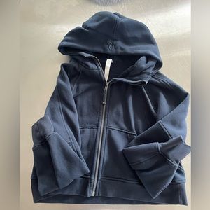 Scuba Oversized Full Zip Hoodie in navy